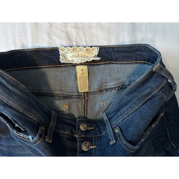 Altar'd State Denim Skirt Size Medium NWOT button front - Picture 3 of 6